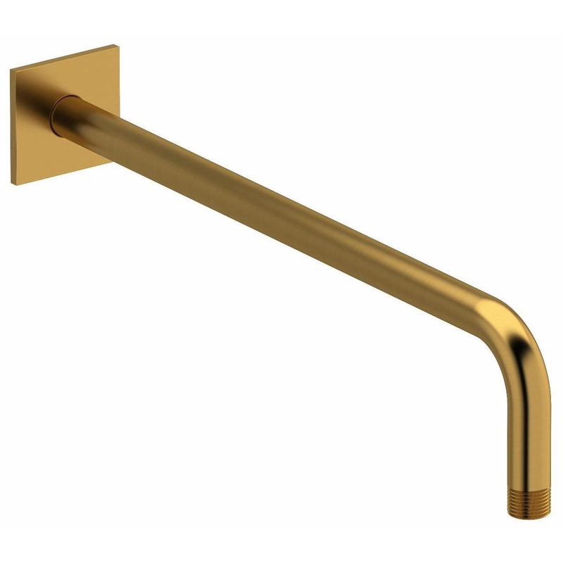16″ Wall Mount Shower Arm With Square Escutcheon – Brushed Gold 560BG RIOBEL
