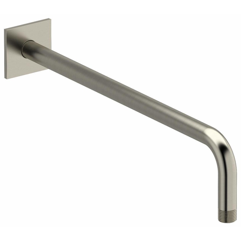16″ Wall Mount Shower Arm With Square Escutcheon – Brushed Nickel 560BN RIOBEL