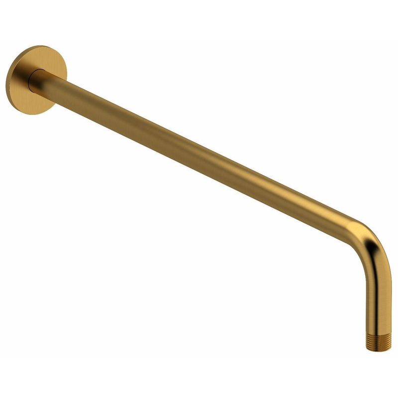 20″ Wall Mount Shower Arm With Round Escutcheon – Brushed Gold 513BG RIOBEL