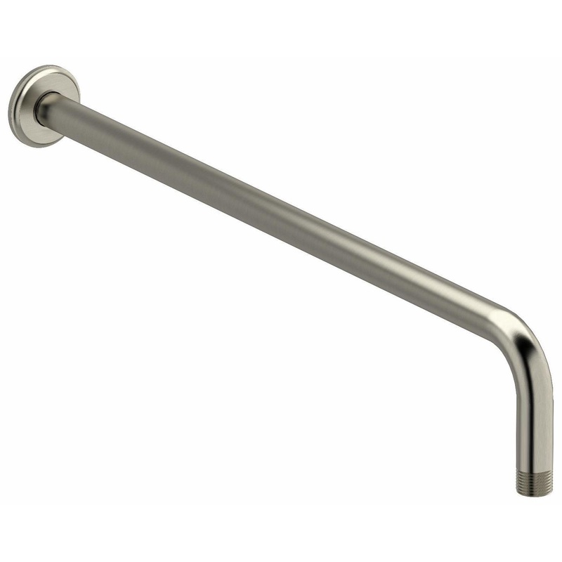 20″ Wall Mount Shower Arm With Round Escutcheon – Brushed Nickel 553BN RIOBEL
