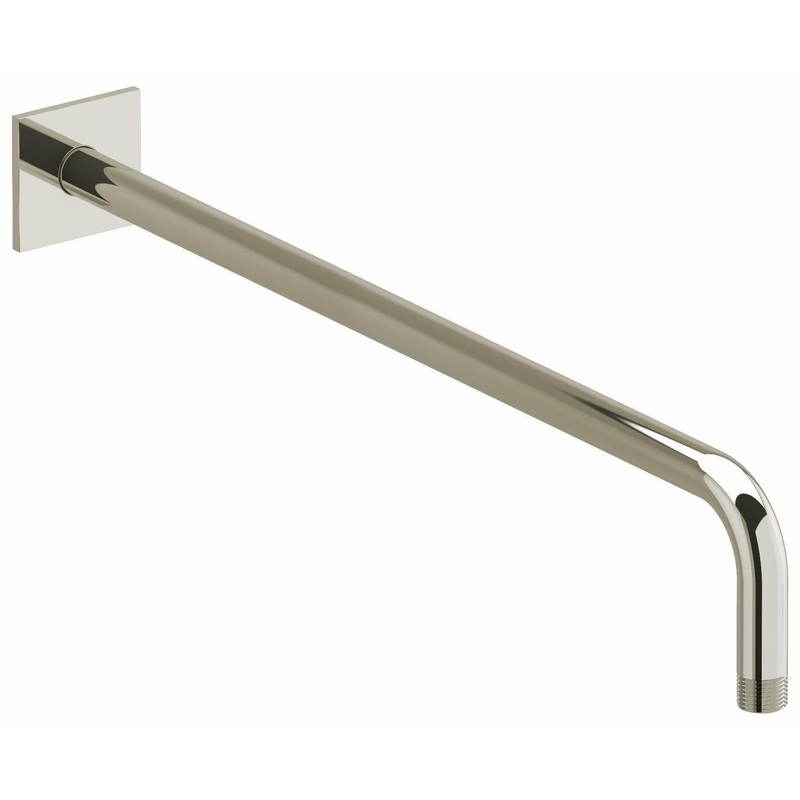 20″ Wall Mount Shower Arm With Square Escutcheon – Polished Nickel 533PN RIOBEL