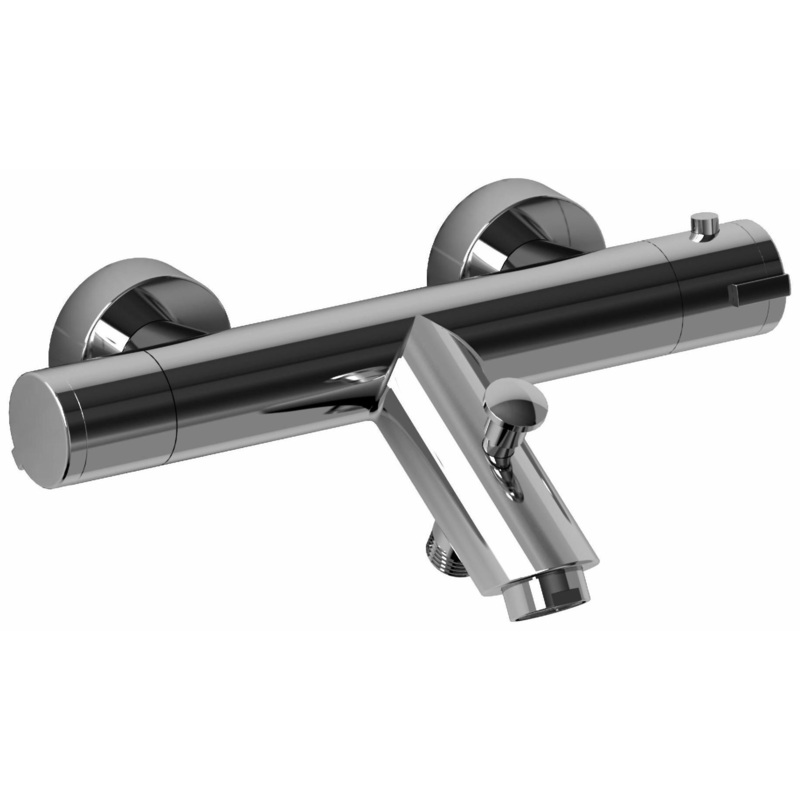1/2″ Thermostatic External Bar With Diverter & Tub Spout – Chrome CSTM81C RIOBEL