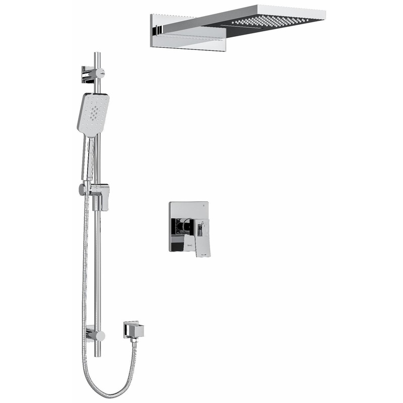Zendo Thermostatic Shower Faucet with Expansion PEX Connection – Chrome KIT2745ZOTQC-EX RIOBEL