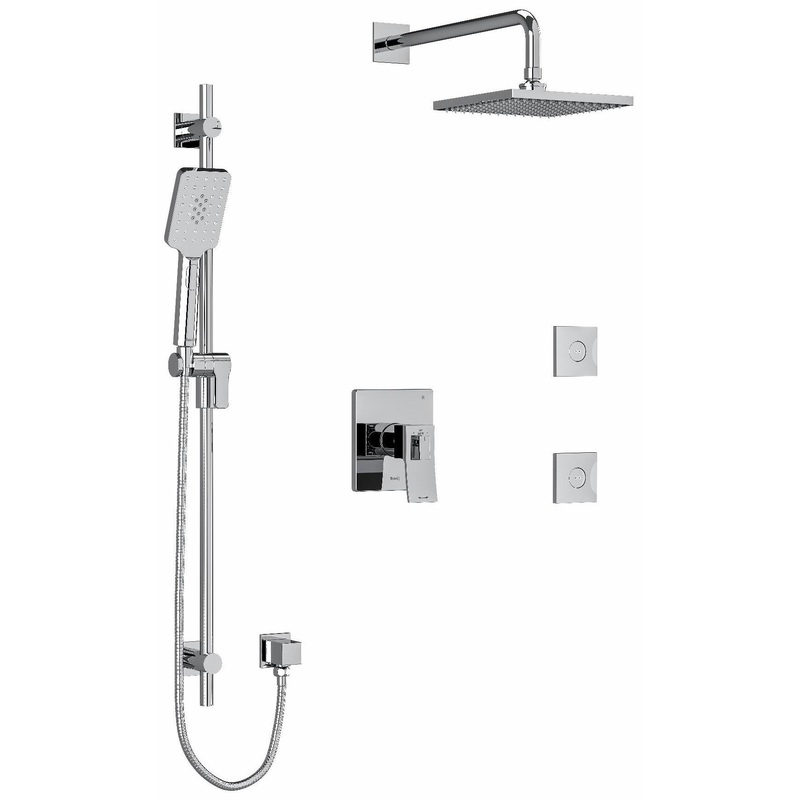Zendo Thermostatic Shower Faucet with Expansion PEX Connection – Chrome KIT3545ZOTQC-EX RIOBEL