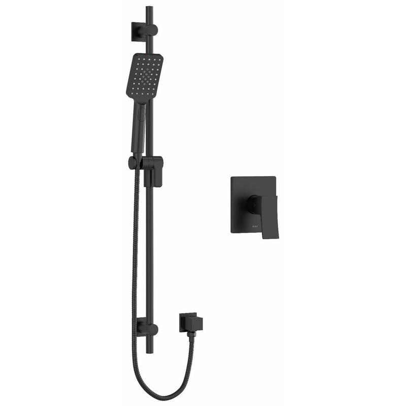 Zendo Pressure Balance Shower Faucet – Black ZOTQ54BK RIOBEL