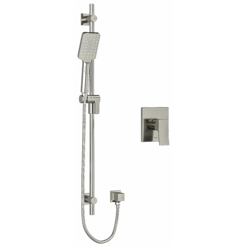 Zendo Pressure Balance Shower Faucet with Expansion PEX Connection – Brushed Nickel ZOTQ54BN-EX RIOBEL