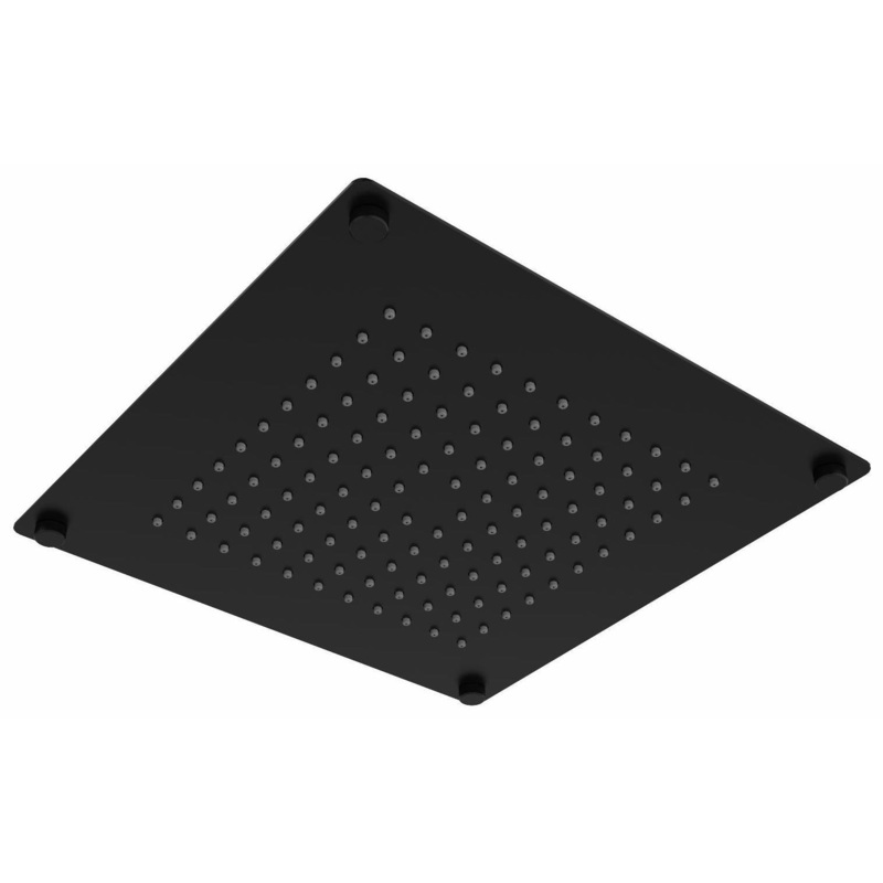 10″ Built-In Rain Square Showerhead with 1.8 GPM – Black 480BK-WS RIOBEL