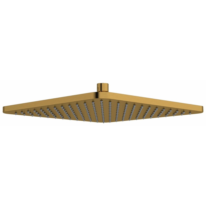 12″ Rain Square Showerhead – Brushed Gold 482BG RIOBEL