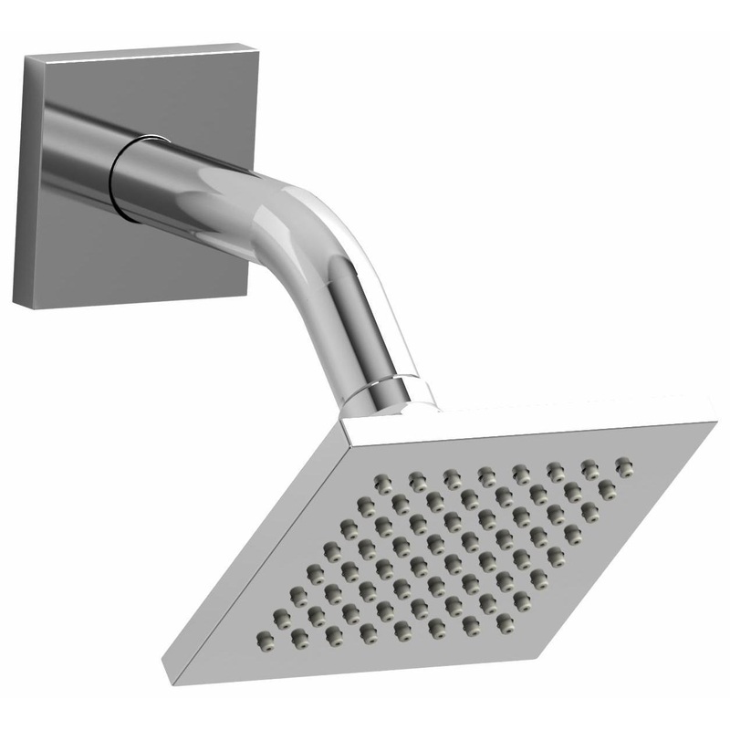4″ Rain Square Showerhead with Arm – Chrome 384C RIOBEL