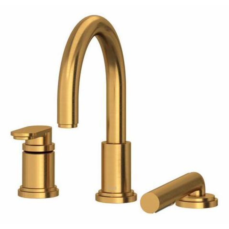 Arca 3-Hole Deck Mount Tub Filler Trim – Brushed Gold TAA10BG RIOBEL