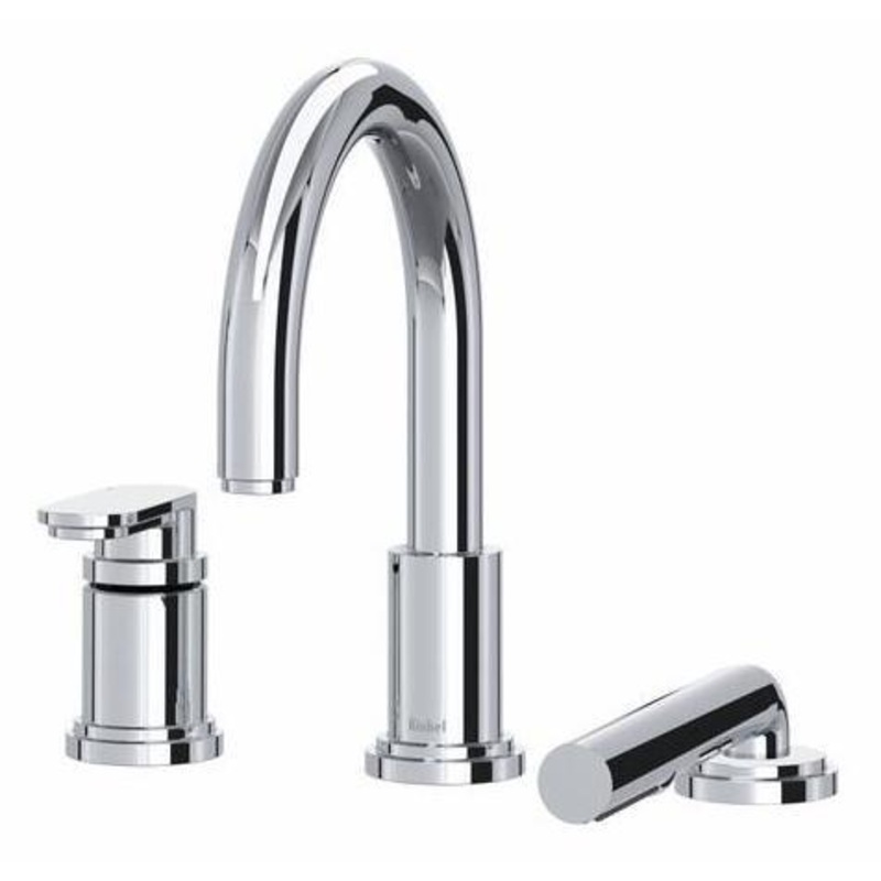 Arca 3-Hole Deck Mount Tub Filler Trim – Chrome TAA10C RIOBEL