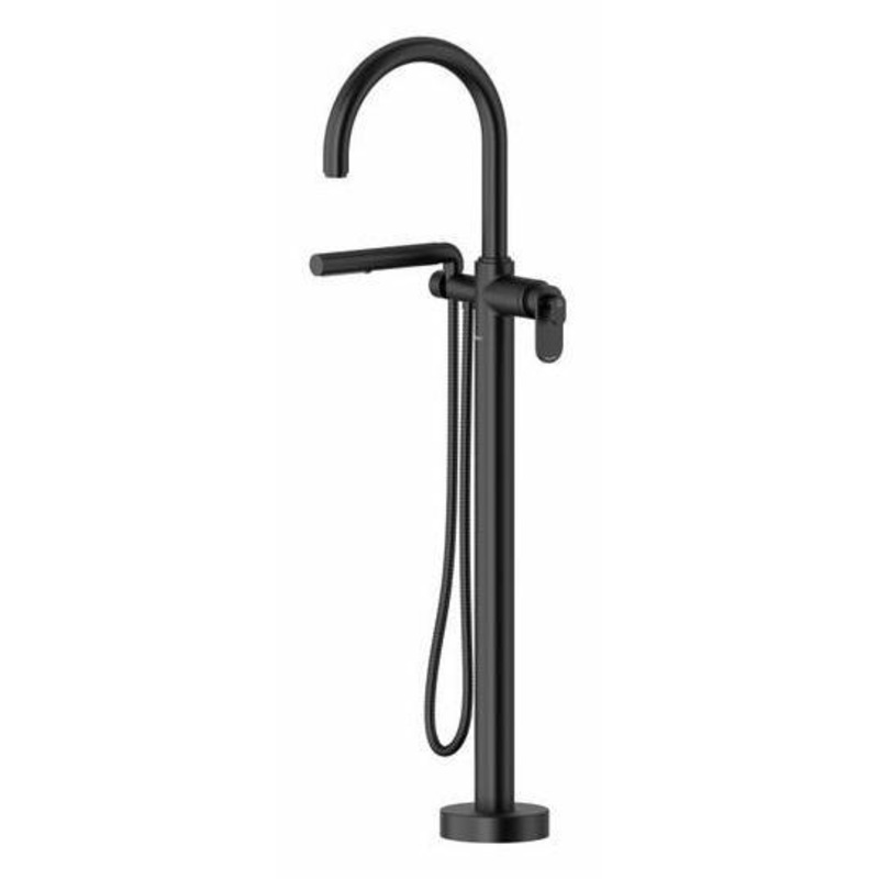 Arca Single Hole Floor Mount Tub Filler Trim – Black TAA39BK RIOBEL
