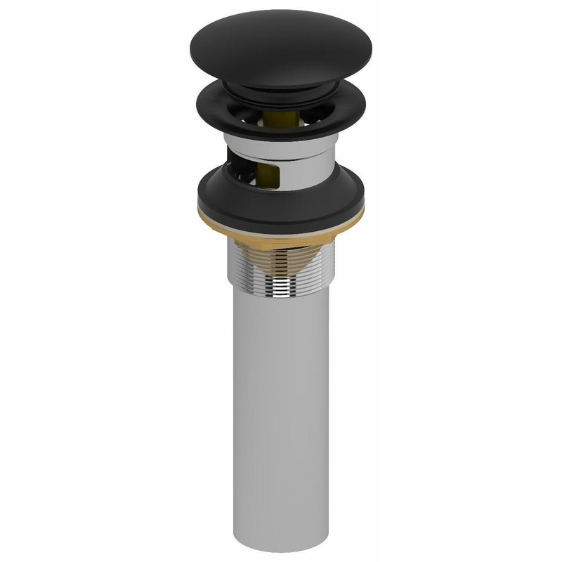 Push Drain with Overflow – Black DB160BK RIOBEL