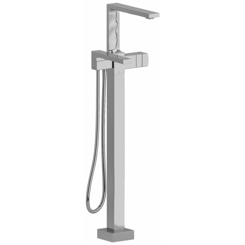 Reflet Single Hole Floor Mount Tub Filler Trim – Chrome TRF39C RIOBEL