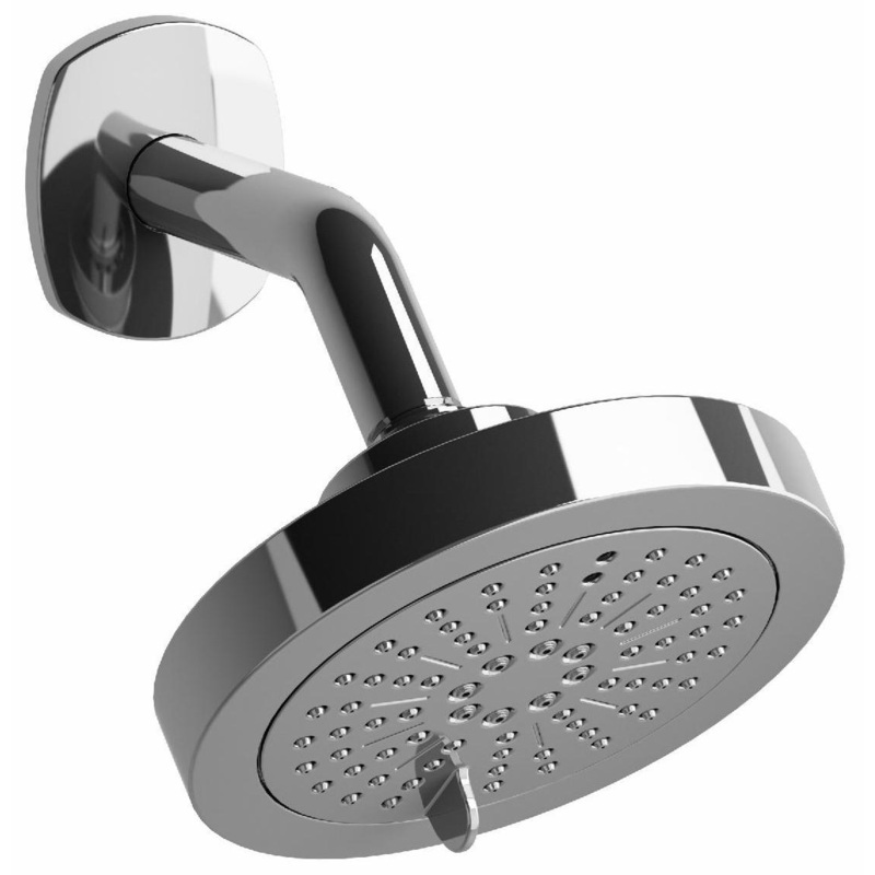 Venty 6″ 2-Function Round Showerhead with Arm – Chrome 396C RIOBEL