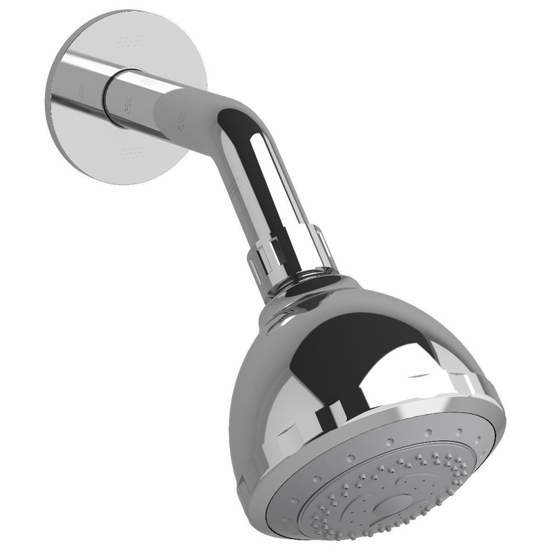 4″ 3-Function Round Showerhead with Arm – Chrome 308C RIOBEL