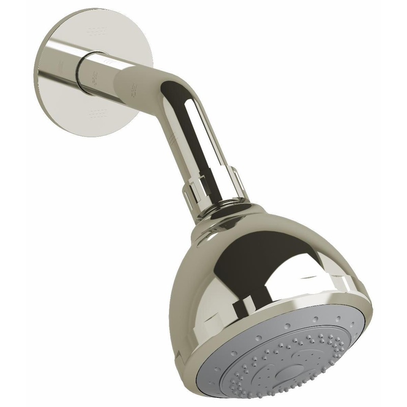 4″ 3-Function Round Showerhead with Arm with 1.8 GPM – Polished Nickel 308PN-WS RIOBEL