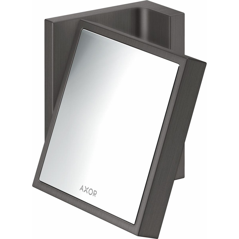 Axor Universal Rectangular Shaving Mirror – Brushed Black Chrome 42649340 Axor