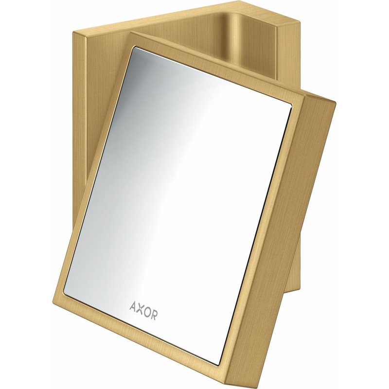 Axor Universal Rectangular Shaving Mirror – Brushed Gold Optic 42649250 Axor
