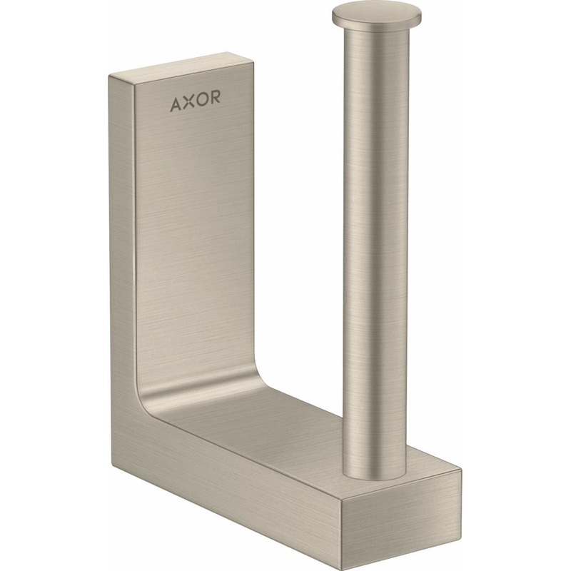 Axor Universal Rectangular Spare Toilet Paper Holder – Brushed Nickel 42654820 Axor