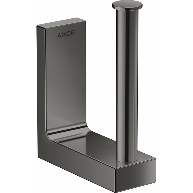 Axor Universal Rectangular Spare Toilet Paper Holder – Polished Black Chrome 42654330 Axor