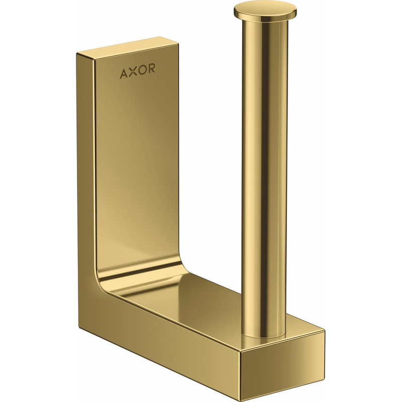 Axor Universal Rectangular Spare Toilet Paper Holder – Polished Gold Optic 42654990 Axor
