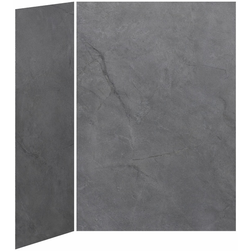 60 x 32 2-Panel Shower Wall Kit for Corner Installation – Concrete 210 Matte WA2005-210-002 Kalia